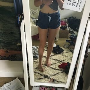 Blue Topshop Sweat Shorts